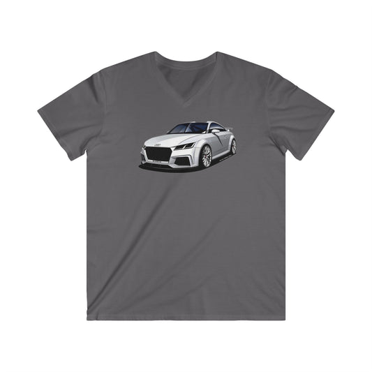 Audi Fitted V-Neck Short Sleeve Tee