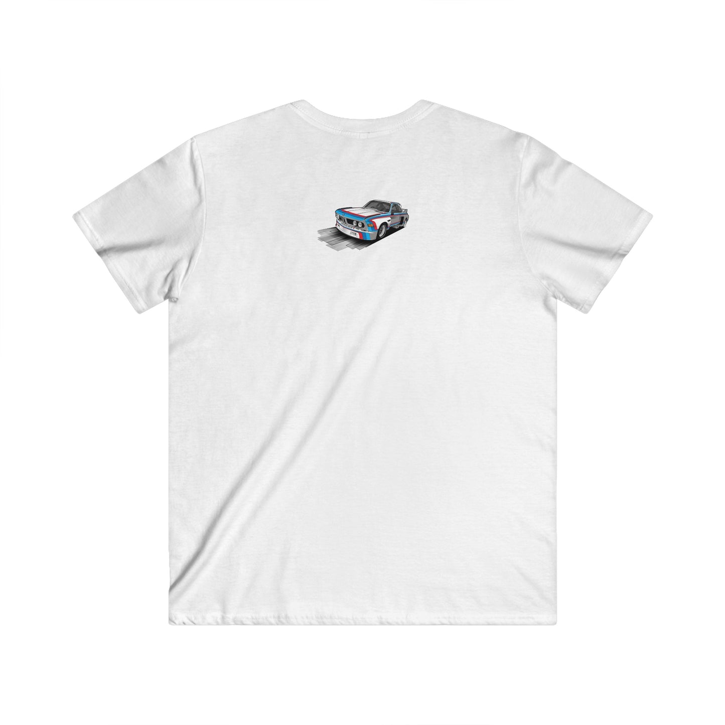 BMW Men's Fitted V-Neck Short Sleeve Tee