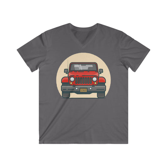 Jeep Fitted V-Neck Short Sleeve Tee