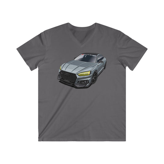 Audi Fitted V-Neck Short Sleeve Tee