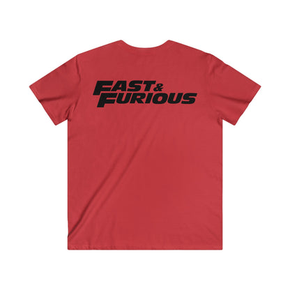 Custom Fitted V-Neck Short Sleeve Tee