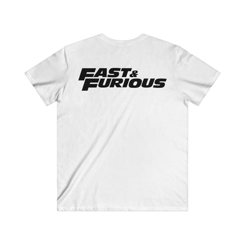 Custom Fitted V-Neck Short Sleeve Tee