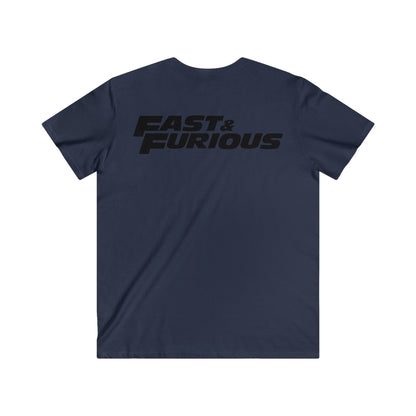 Custom Fitted V-Neck Short Sleeve Tee