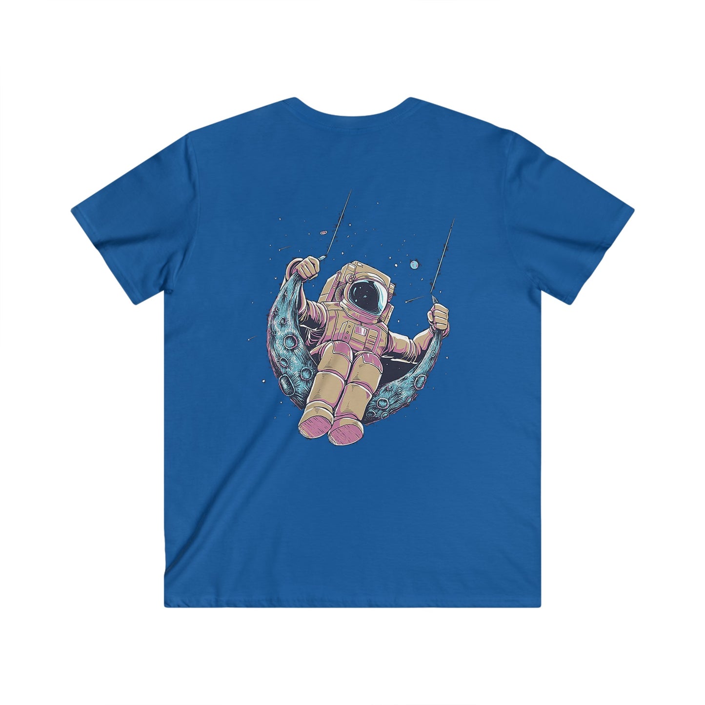 Custom Fitted V-Neck Short Sleeve Tee