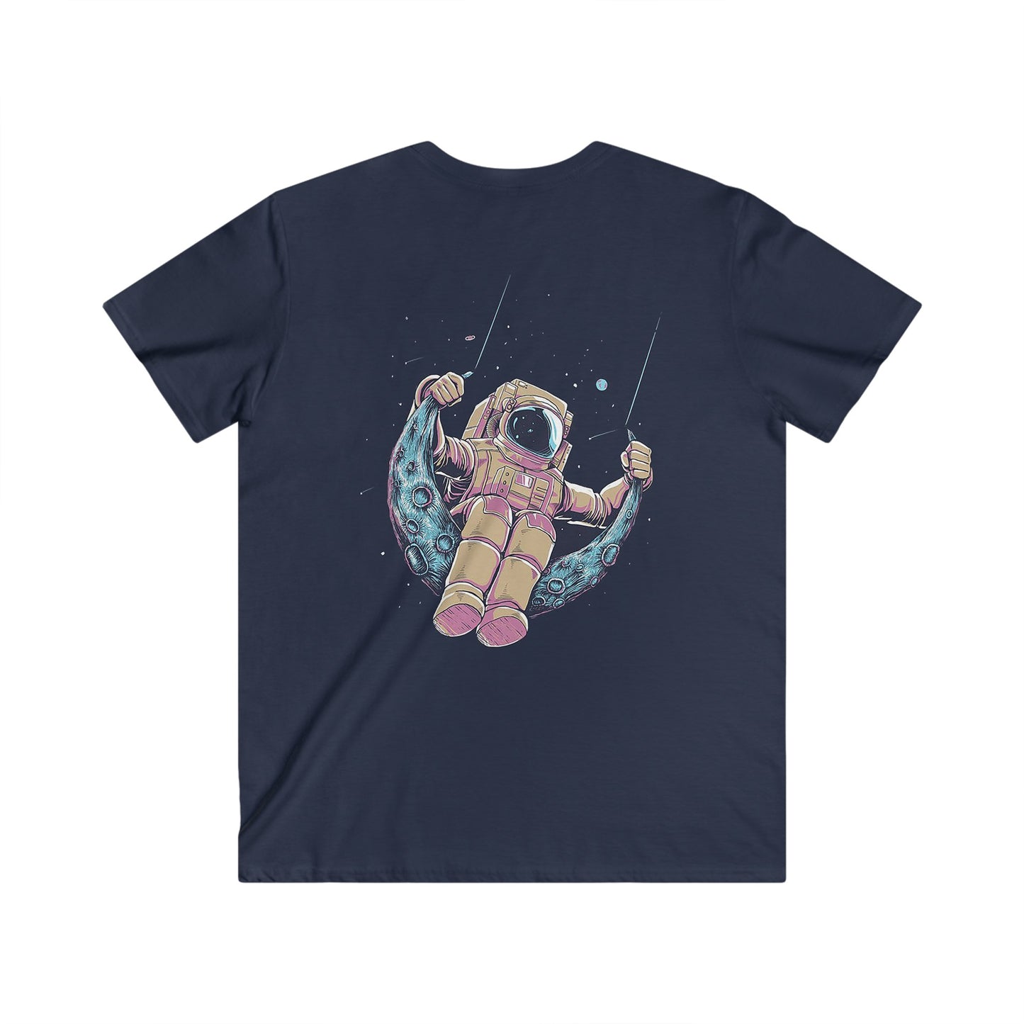 Custom Fitted V-Neck Short Sleeve Tee