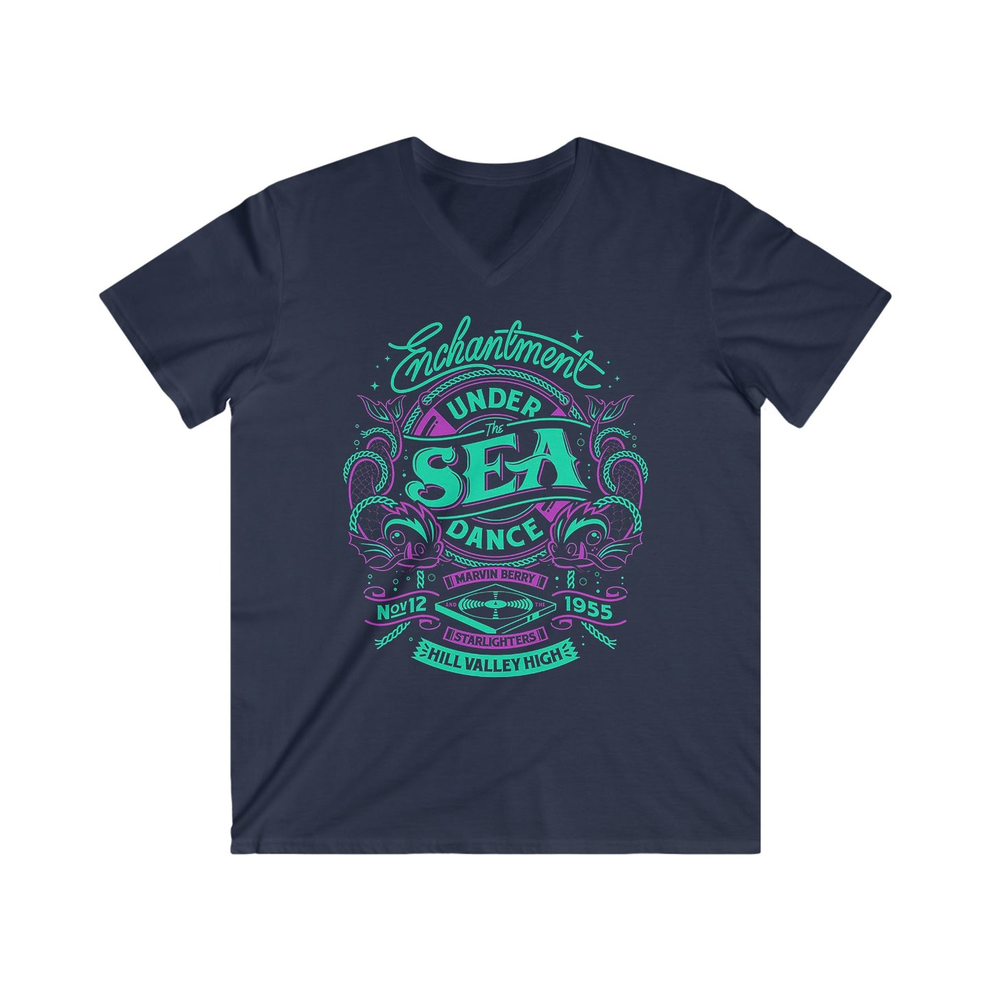 Custom Fitted V-Neck Short Sleeve Tee