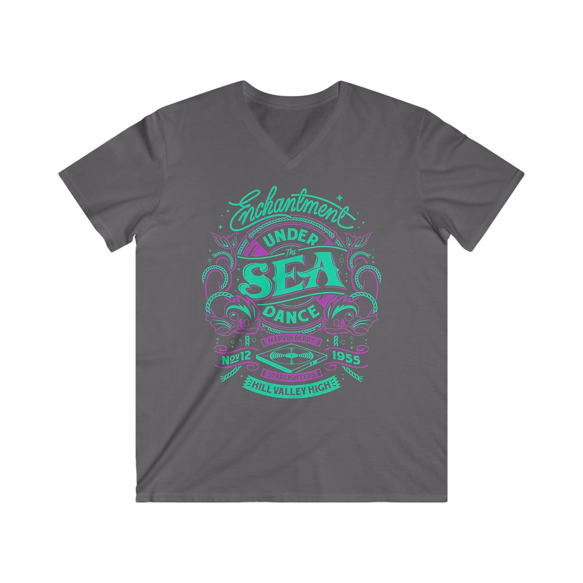 Custom Fitted V-Neck Short Sleeve Tee