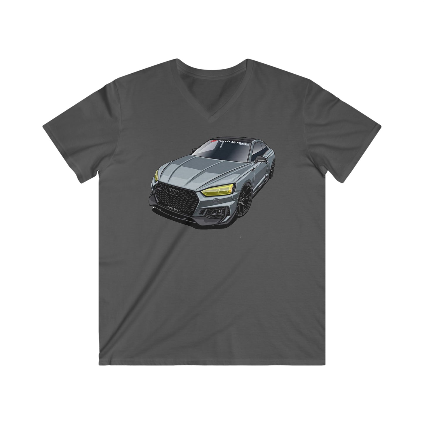 Audi Fitted V-Neck Short Sleeve Tee