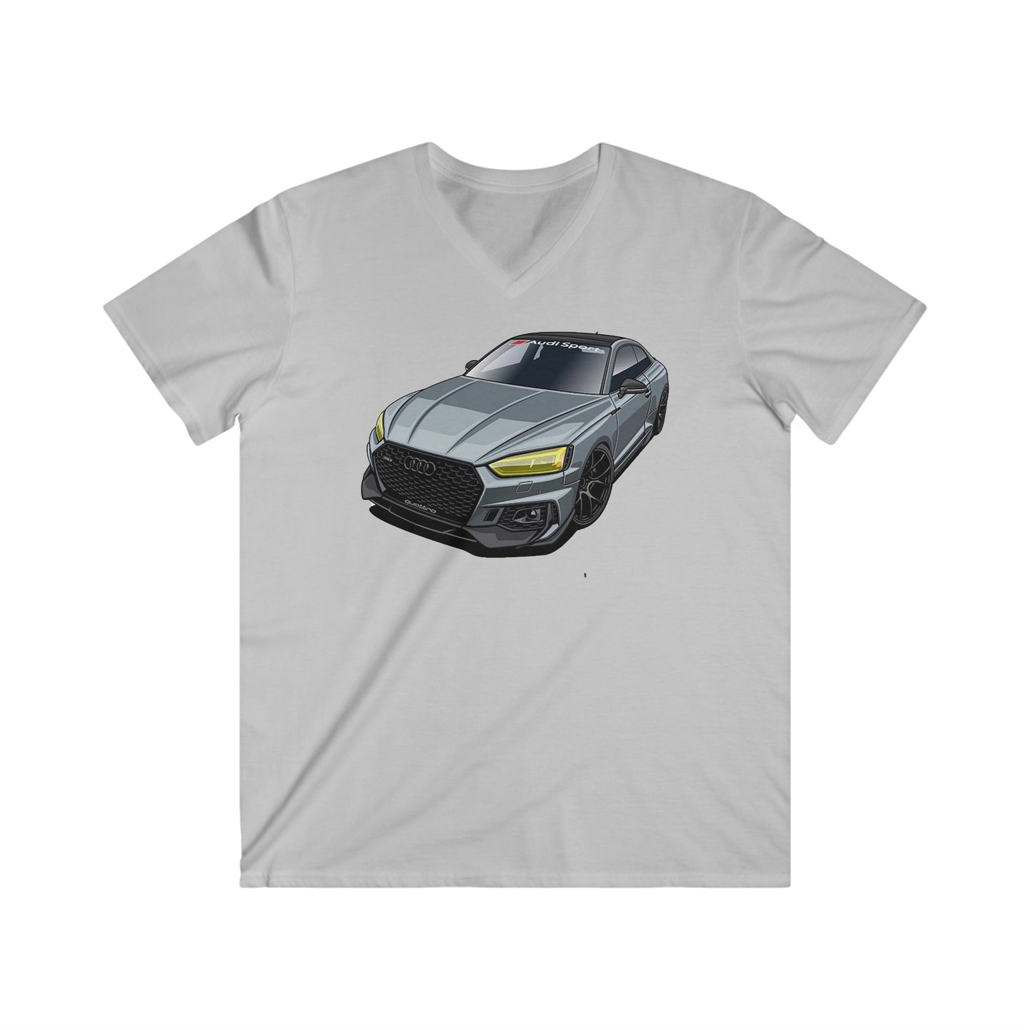Audi Fitted V-Neck Short Sleeve Tee