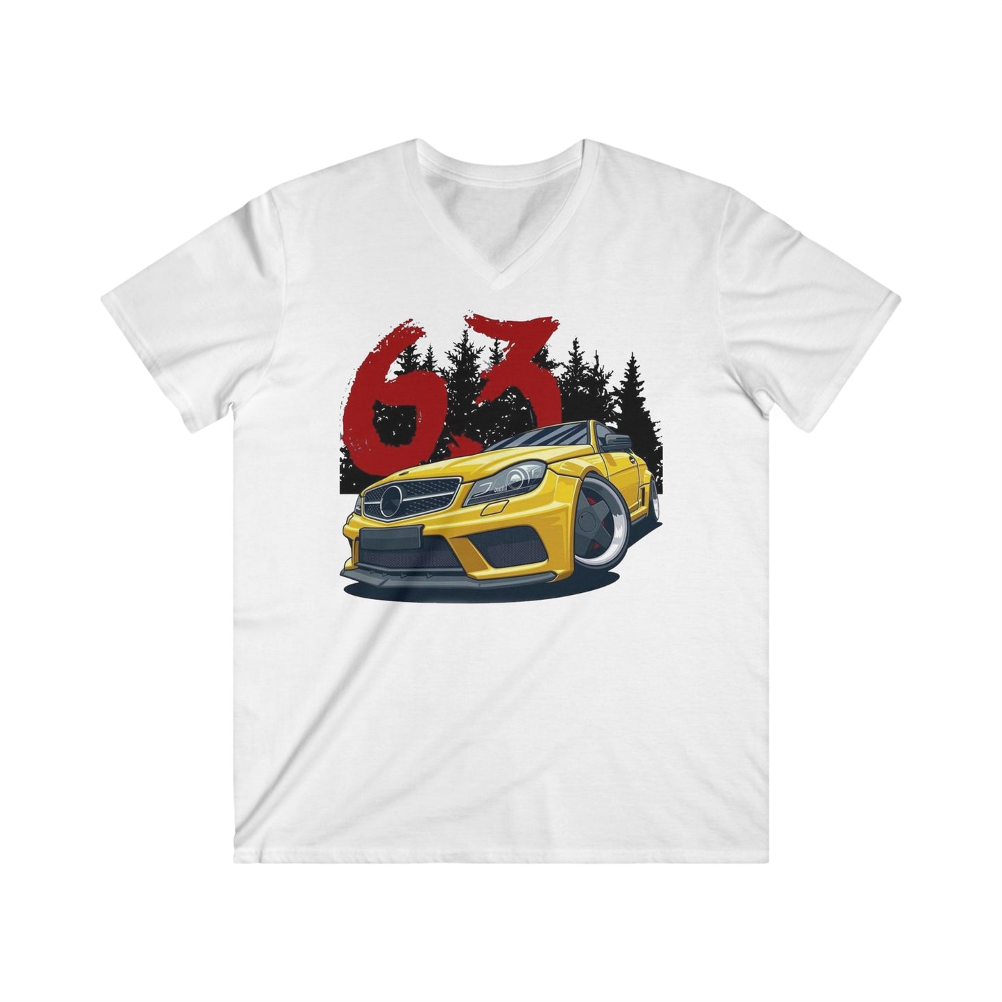 Mercedes Fitted V-Neck Short Sleeve Tee