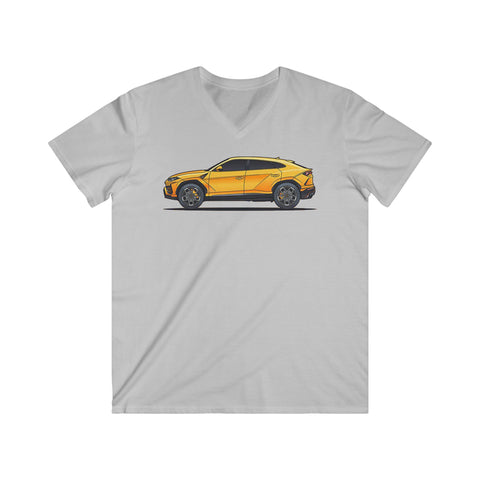 Lambo Fitted V-Neck Short Sleeve Tee