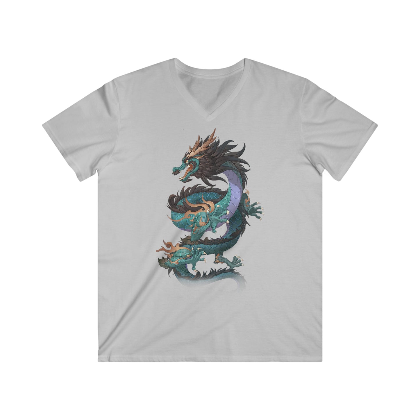 Custom Fitted V-Neck Short Sleeve Tee