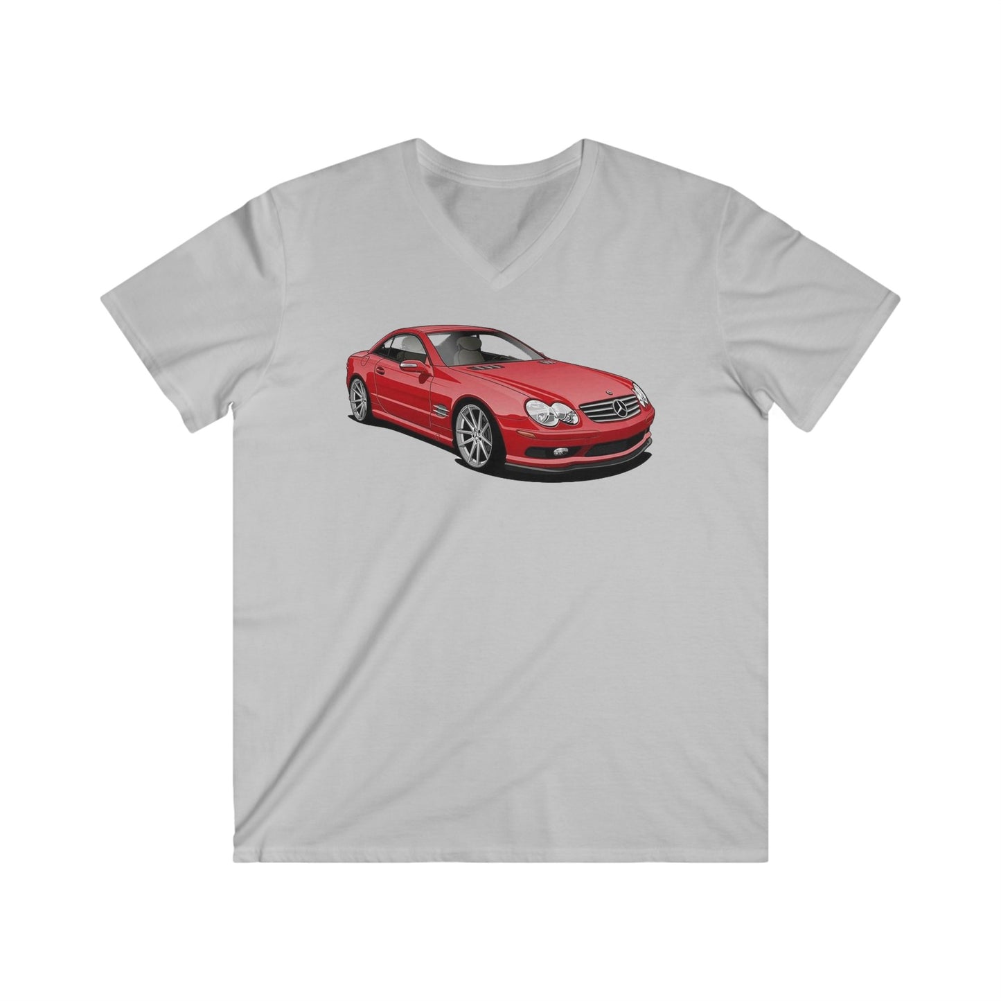 Mercedes Fitted V-Neck Short Sleeve Tee