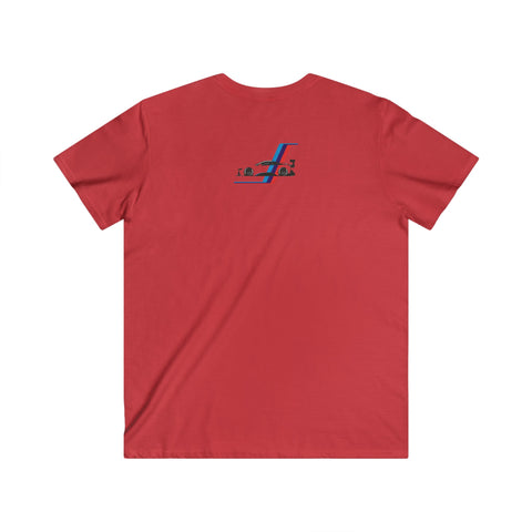 Fitted V-Neck Short Sleeve Tee