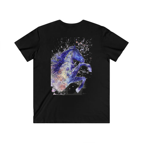 Custom Fitted V-Neck Short Sleeve Tee