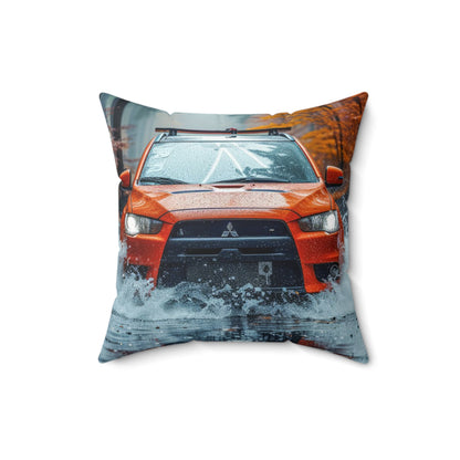 Mitsubishi Lancer Evo Custom Spun Pillow