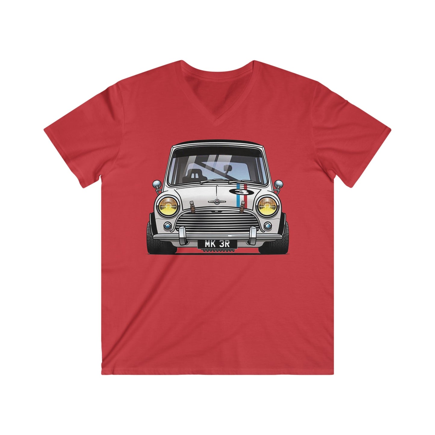 Mini Fitted V-Neck Short Sleeve Tee