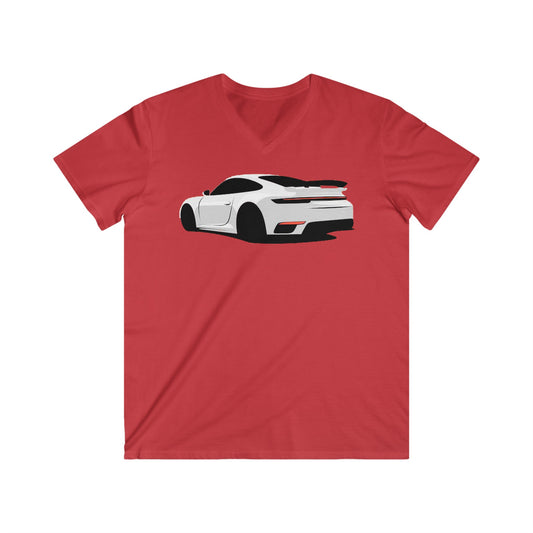 Porsche Fitted V-Neck Short Sleeve Tee