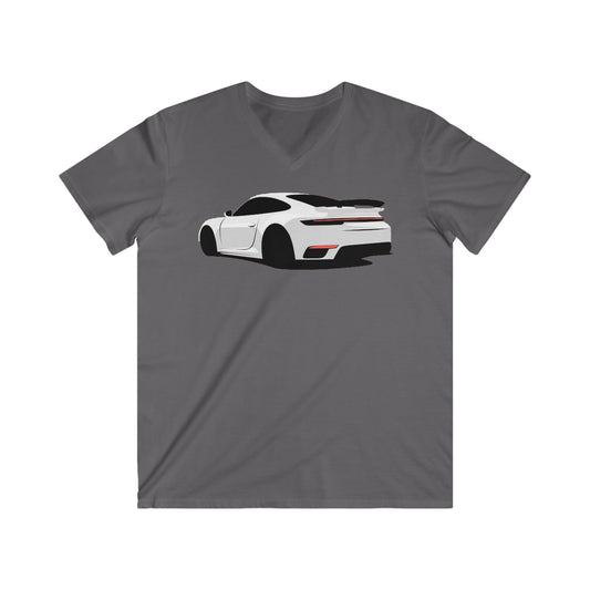 Porsche Fitted V-Neck Short Sleeve Tee