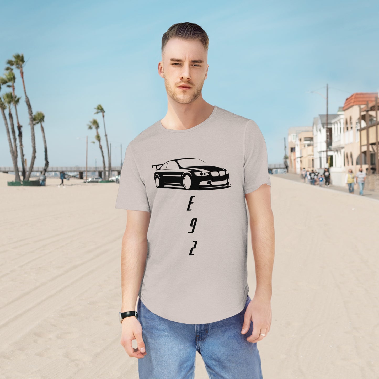 Men's Jersey Curved Hem Tee