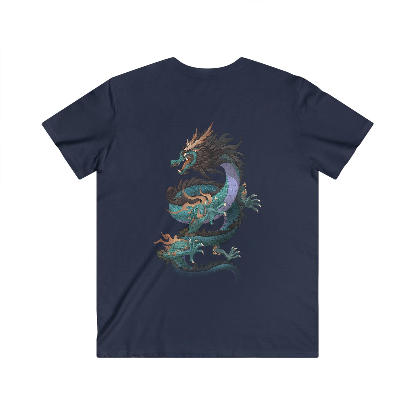 Custom Fitted V-Neck Short Sleeve Tee