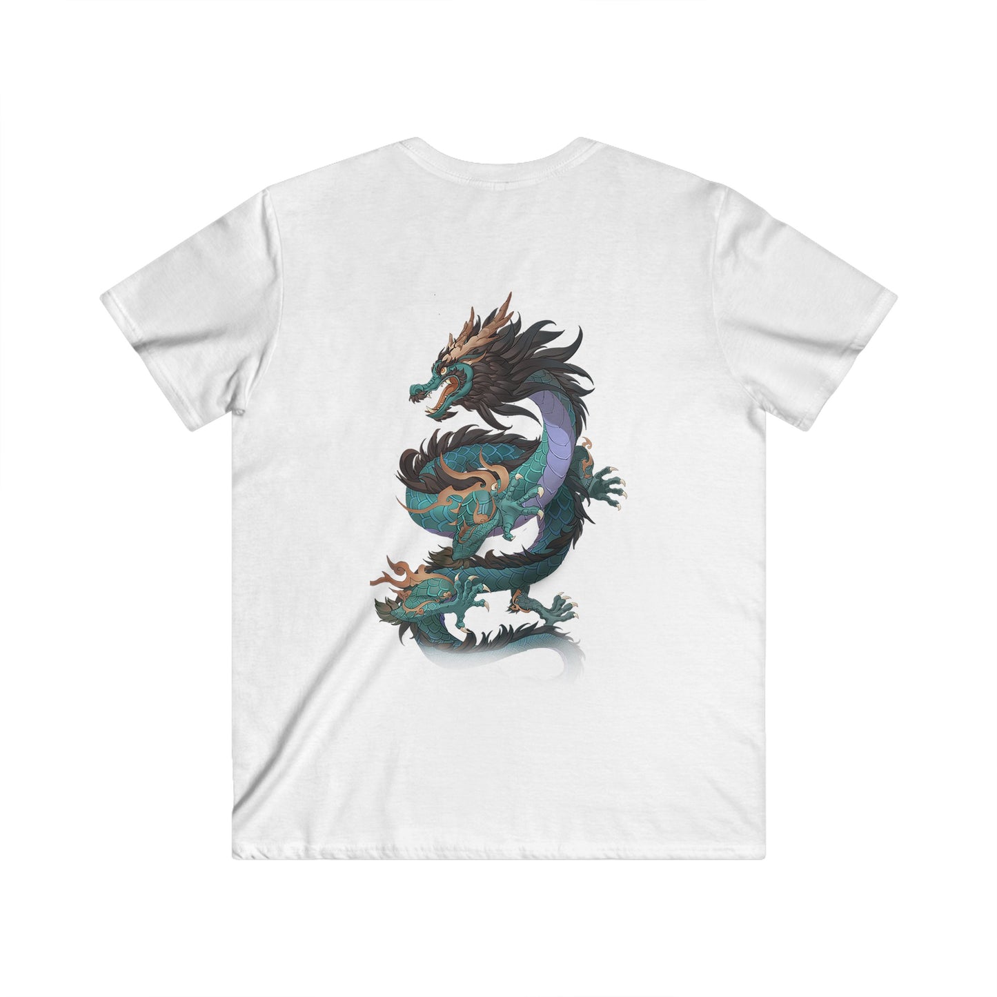 Custom Fitted V-Neck Short Sleeve Tee