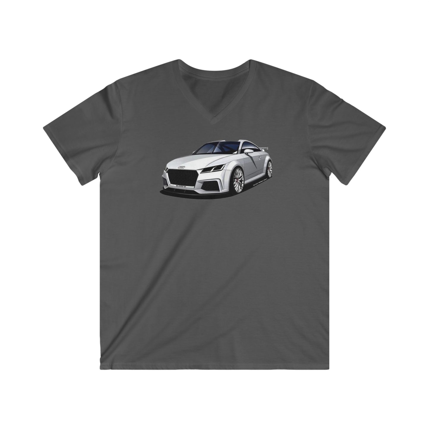 Audi Fitted V-Neck Short Sleeve Tee