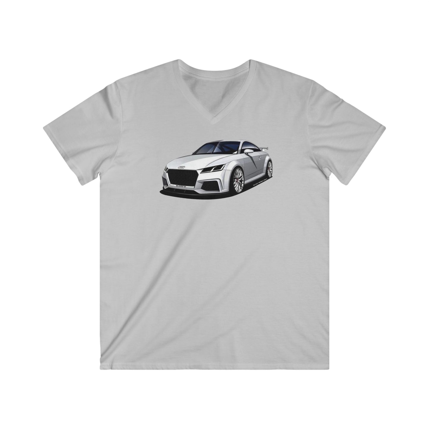 Audi Fitted V-Neck Short Sleeve Tee