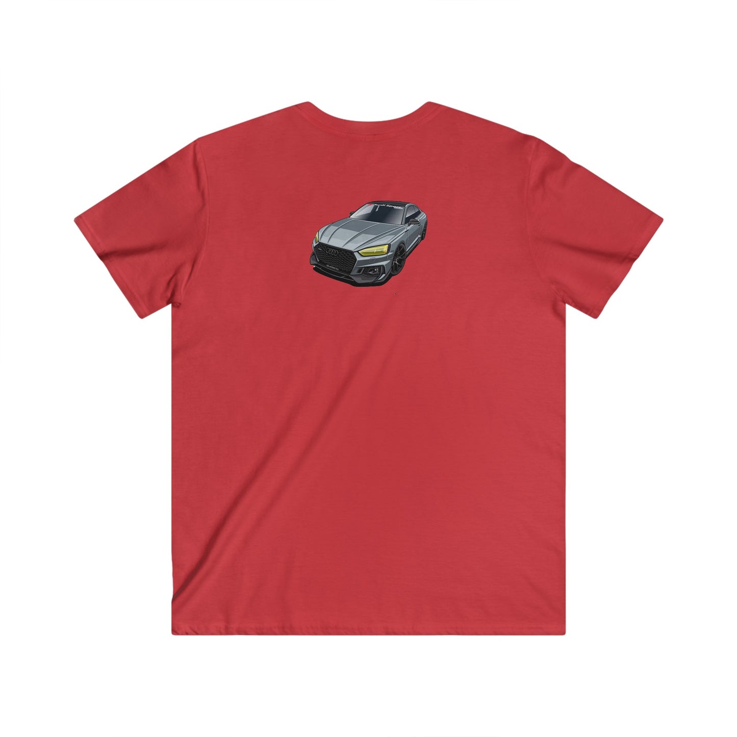 Audi Fitted V-Neck Short Sleeve Tee