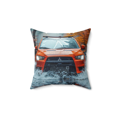Mitsubishi Lancer Evo Custom Spun Pillow