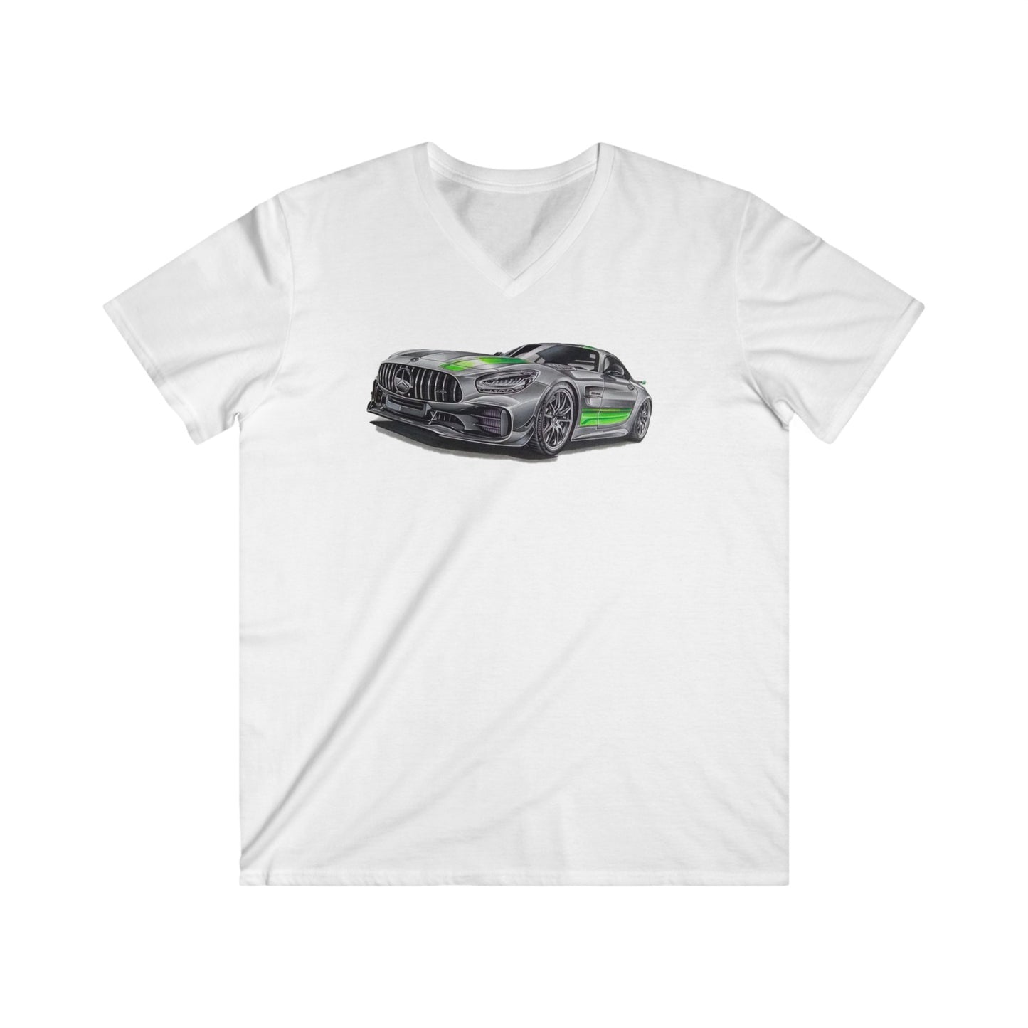 Mercedes Fitted V-Neck Short Sleeve Tee