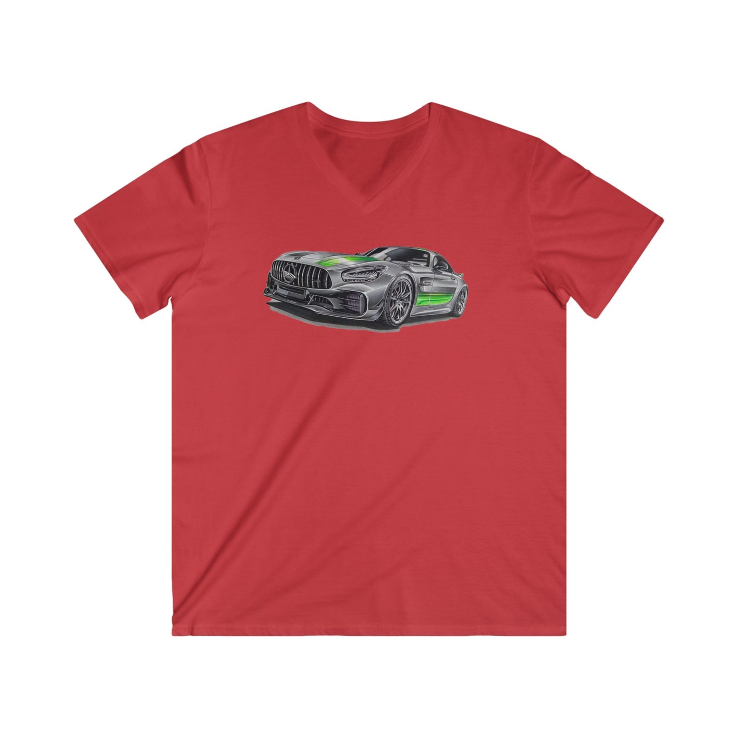 Mercedes Fitted V-Neck Short Sleeve Tee