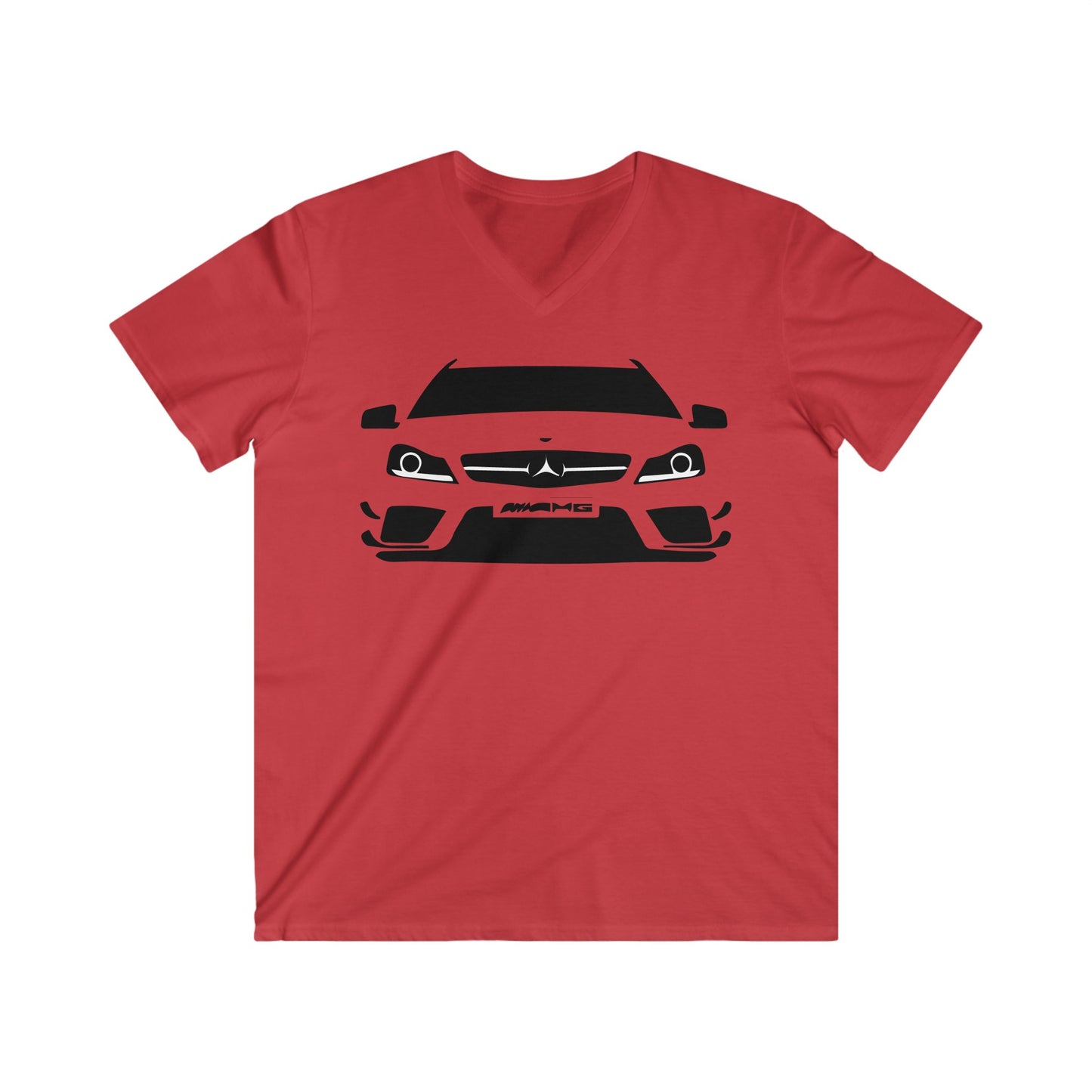 Mercedes Fitted V-Neck Short Sleeve Tee