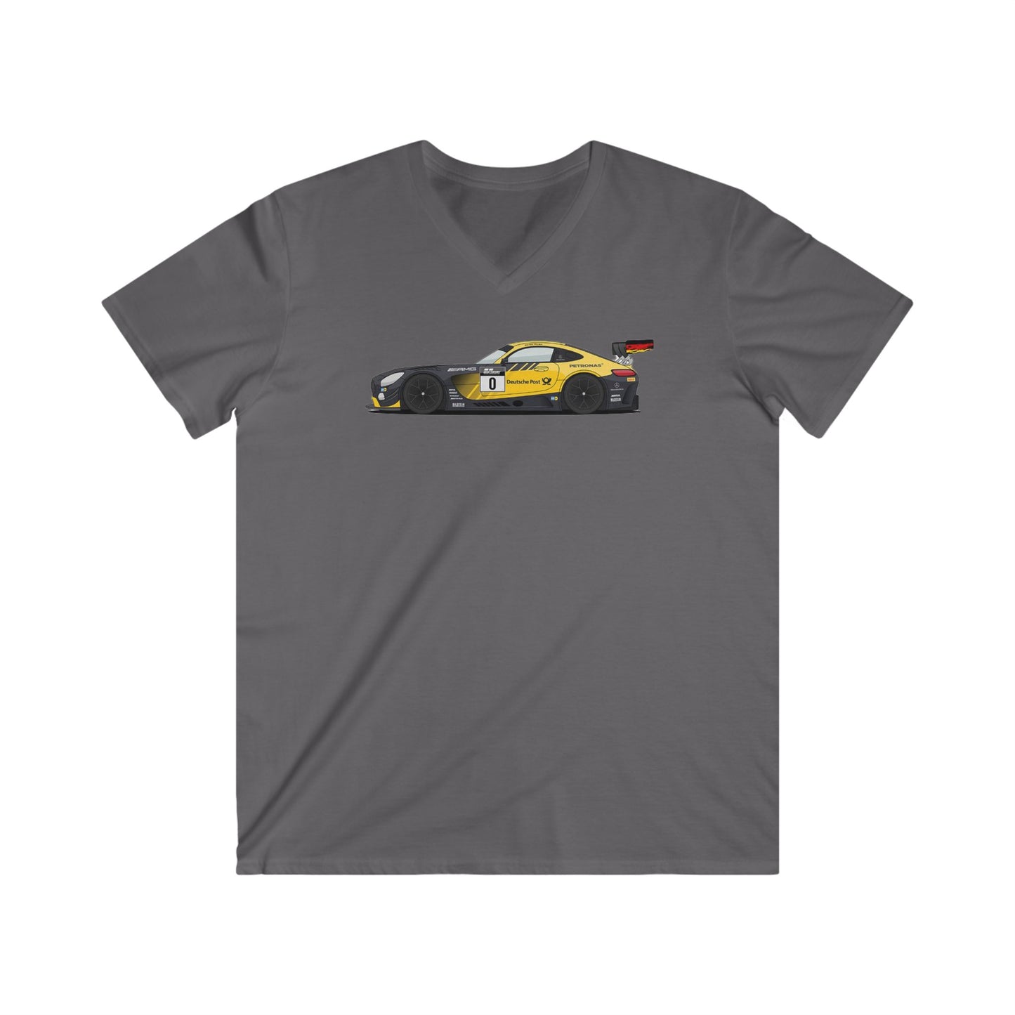 Mercedes Fitted V-Neck Short Sleeve Tee