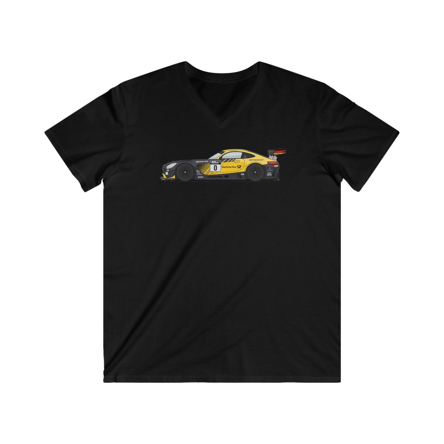 Mercedes Fitted V-Neck Short Sleeve Tee