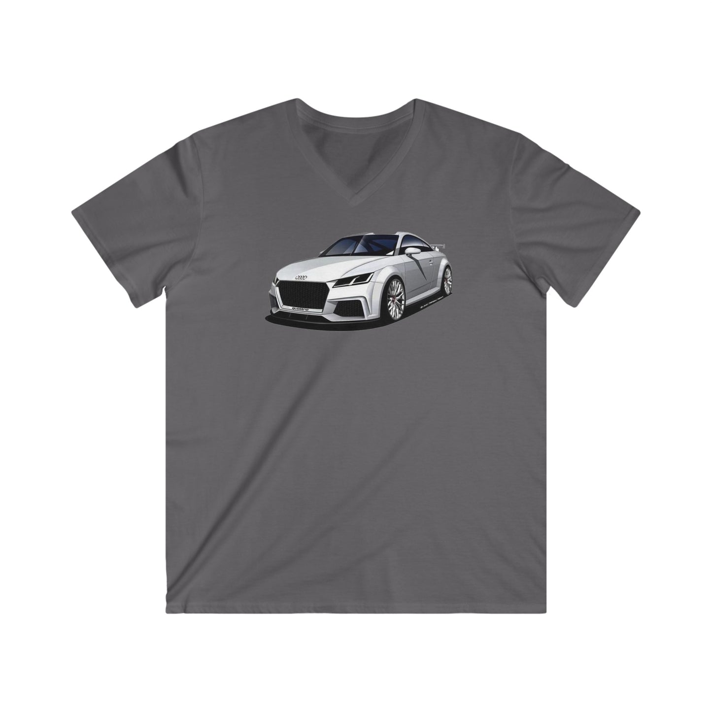 Audi Fitted V-Neck Short Sleeve Tee