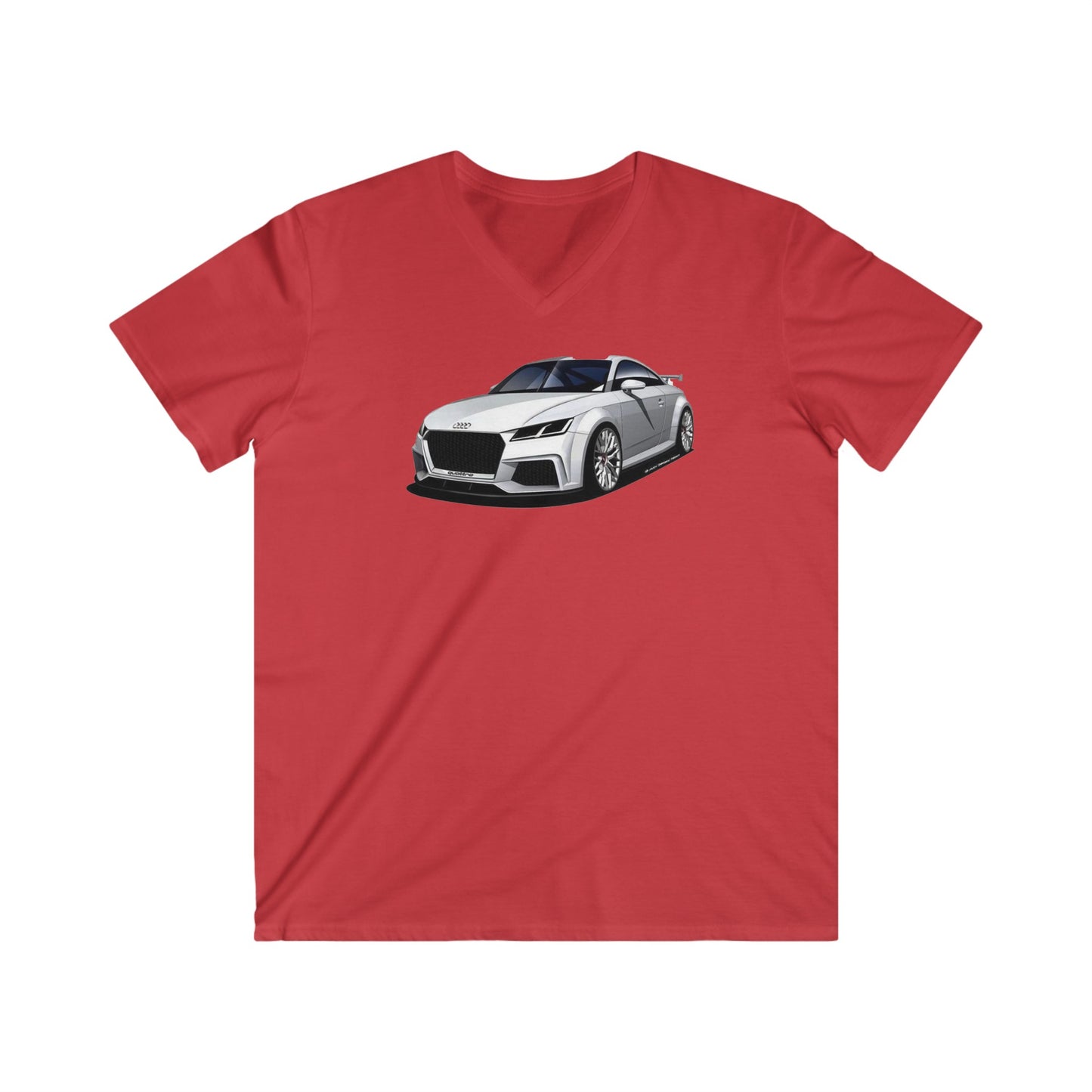 Audi Fitted V-Neck Short Sleeve Tee