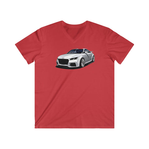 Audi Fitted V-Neck Short Sleeve Tee