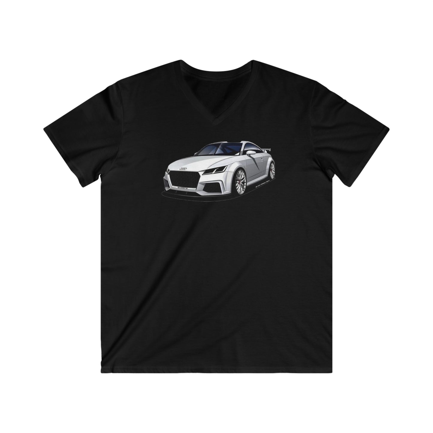 Audi Fitted V-Neck Short Sleeve Tee