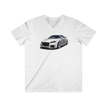 Audi Fitted V-Neck Short Sleeve Tee