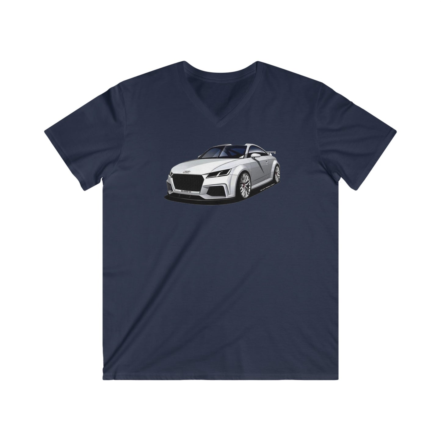 Audi Fitted V-Neck Short Sleeve Tee