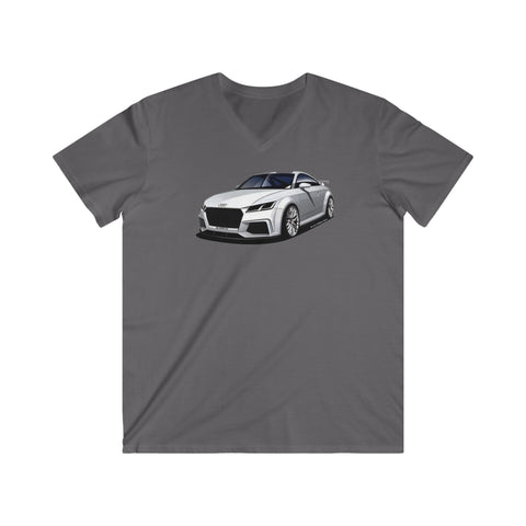 Audi Fitted V-Neck Short Sleeve Tee