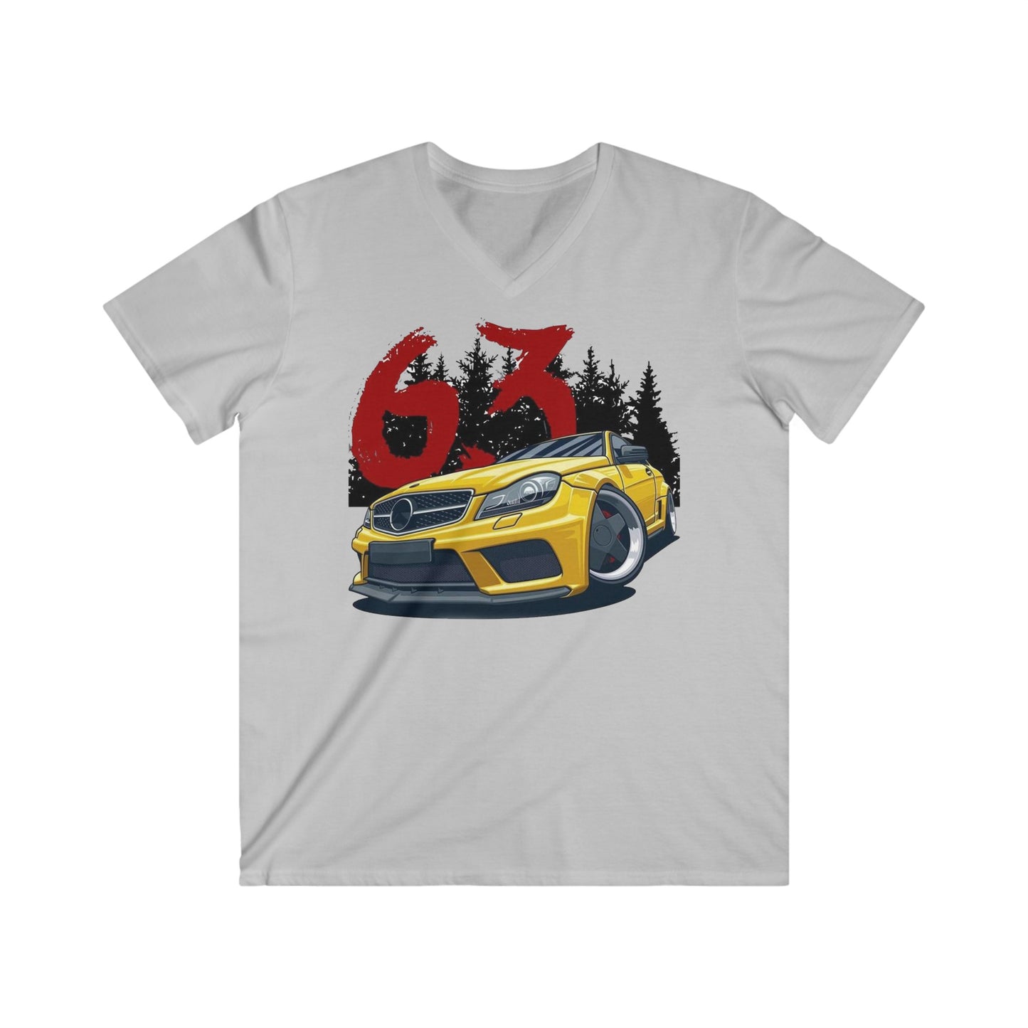Mercedes Fitted V-Neck Short Sleeve Tee