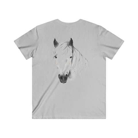 Custom Fitted V-Neck Short Sleeve Tee