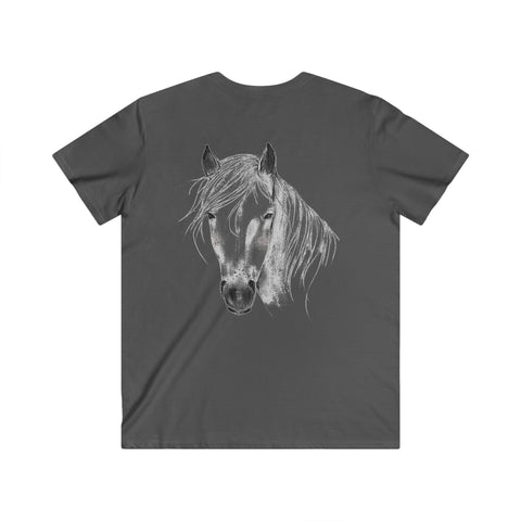Custom Fitted V-Neck Short Sleeve Tee