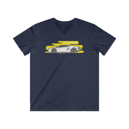 Lambo Fitted V-Neck Short Sleeve Tee