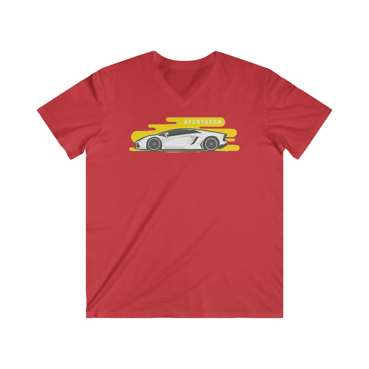 Lambo Fitted V-Neck Short Sleeve Tee