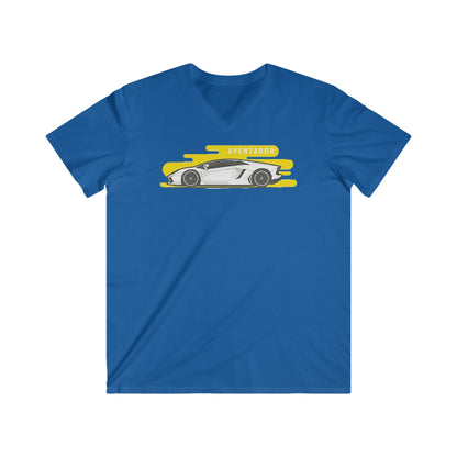 Lambo Fitted V-Neck Short Sleeve Tee
