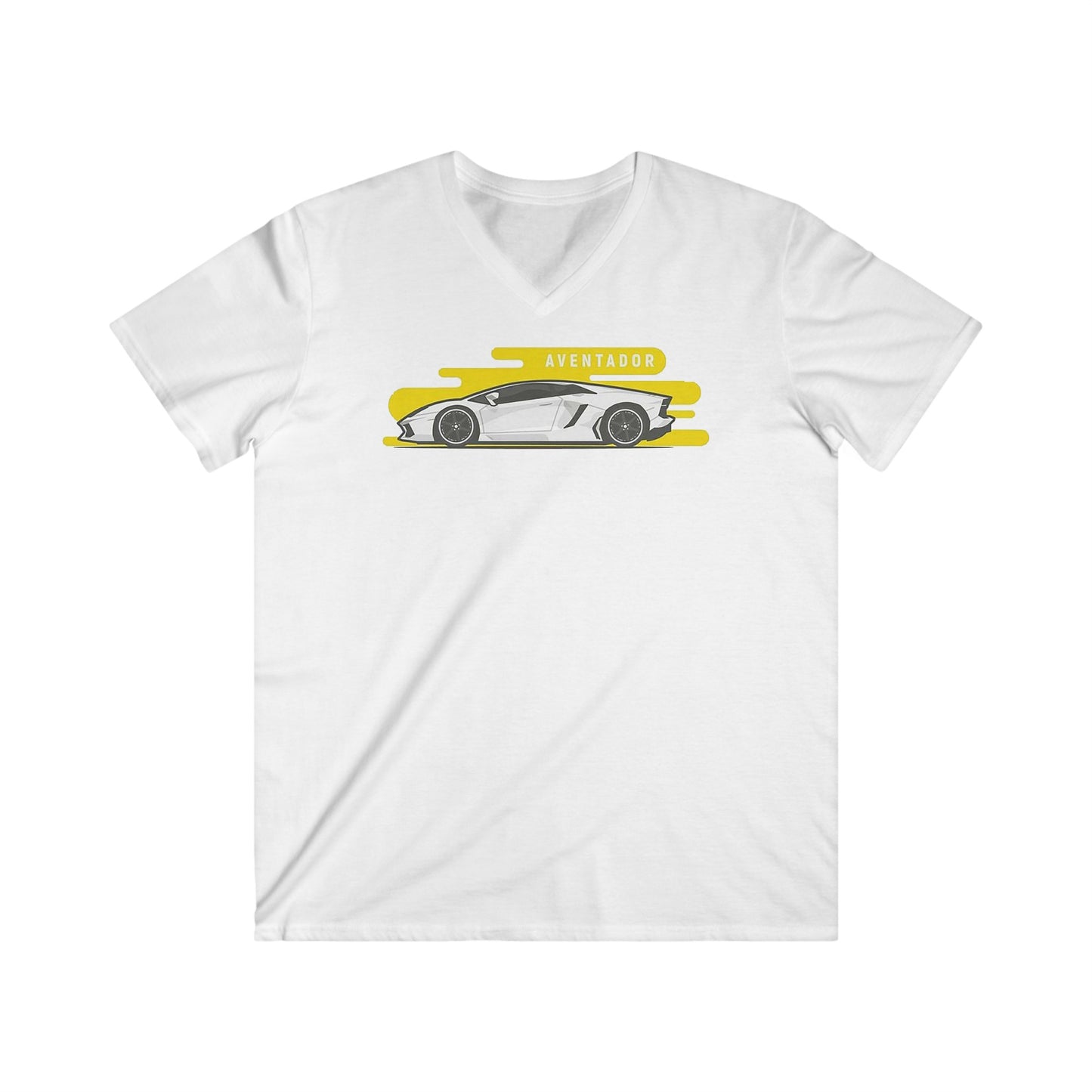 Lambo Fitted V-Neck Short Sleeve Tee
