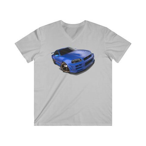 Nissan  Fitted V-Neck Short Sleeve Tee